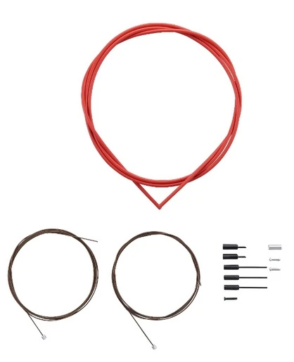 Shimano Dura Ace 9000 Schaltzug-Set Rot Road 2 Shimano Dura Ace 9000 Schaltzug-Set Rot Road – Bild 2