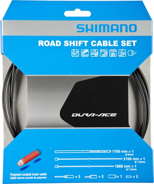 Shimano Dura Ace 9000 Schaltzug-Set Schwarz Road 1 Shimano Dura Ace 9000 Schaltzug-Set Schwarz Road