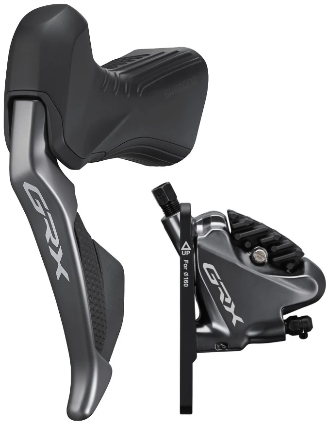 Shimano GRX Di2 ST-RX815/BR-RX810 11 Fach Schalthebel/Scheibenbremse Hinten 1 Shimano GRX Di2 ST-RX815/BR-RX810 11 Fach Schalthebel/Scheibenbremse Hinten