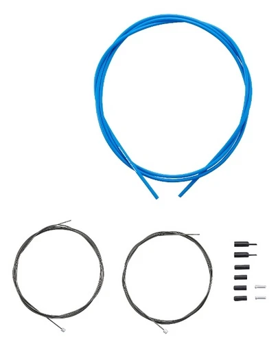 Shimano Road Shift Optislick Schaltzug-Set Blau 2 Shimano Road Shift Optislick Schaltzug-Set Blau – Bild 2