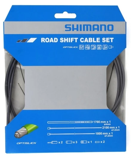 Shimano Road Shift Optislick Schaltzug-Set Grau 1 Shimano Road Shift Optislick Schaltzug-Set Grau