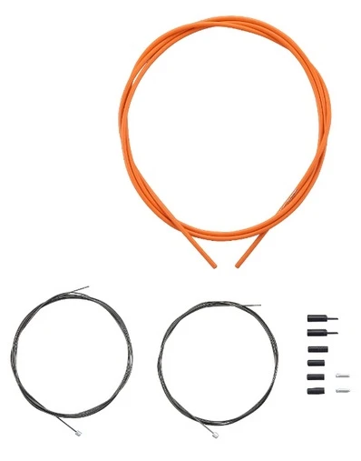 Shimano Road Shift Optislick Schaltzug-Set Orange 2 Shimano Road Shift Optislick Schaltzug-Set Orange – Bild 2