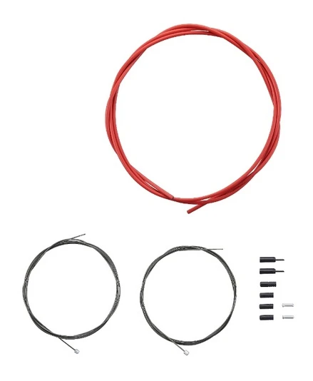 Shimano Road Shift Optislick Schaltzug-Set Rot 2 Shimano Road Shift Optislick Schaltzug-Set Rot – Bild 2