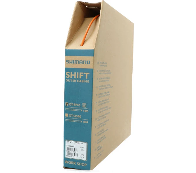 Shimano SIS SP41 4mm X 25m Schaltzugaussenhülle - Box Orange 1 Shimano SIS SP41 4mm X 25m Schaltzugaussenhülle - Box Orange