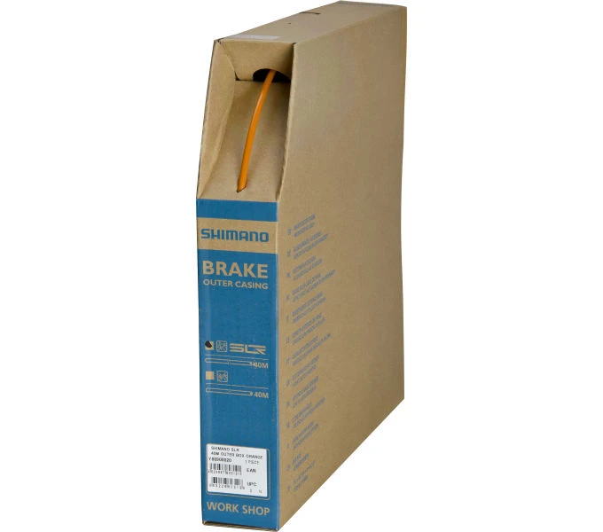 Shimano SLR Road 5mm x 40m orange Bremszugaussenhülle Shimano SLR Road 5mm X 40m Orange Bremszugaussenhülle -Shimano-Shop shimano slr road orange bremszugaussenhuelle