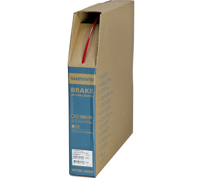 Shimano SLR Road 5mm X 40m Rot Bremszugaussenhülle 1 Shimano SLR Road 5mm X 40m Rot Bremszugaussenhülle