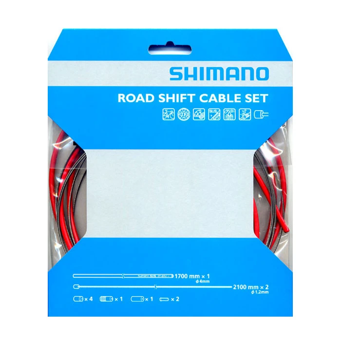 Shimano Dura Ace Schaltzug - Set Rot Road 1 Shimano Dura Ace Schaltzug - Set Rot Road